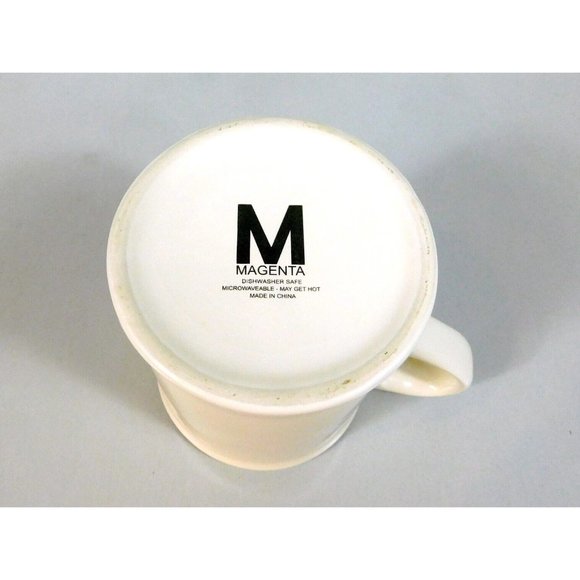 Magenta Baby Chick w/Footprints Coffee Mug Large White Oversized Porcelain 22 oz - Picture 8 of 8